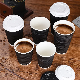 Custom Printed Ripple Wall Disposable Take Away Coffee Cup with Lid manufacturer