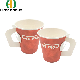  Handled Single Wall Paper Cups Logo and Color Printing Paper Cups for Beverage and Coffee