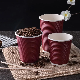  Eco-Friendly Custom Paper Double Ripple Wall Coffee Cup