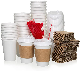  20oz Single Wall Disposable PE Coated Hot Coffee Paper Cups Hot/Cold Beverage Drinking Paper Cups for Party, Travel and Event