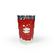  Cold Paper Cup 12oz Double PE White Cardboard Matte Black 16oz Paper Coffee Cup Star Design 20 Oz Carton