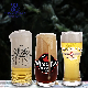 Wholesale Handblown Glass Beer Drinking Cup with Customized Decal Printing Logo for Bar Hotel Promotion Different Molds with Good Price for Home Use
