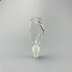 Portable Clear 30ml Pet Plastic Hand Washing Liquid Soap Sanitizer Gel Bottle with Silicone Holder