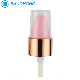 24-410 Pink Color Black Silver Coated Cosmetic Plastic Lotion Pump Sprayer Cap manufacturer