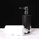  High Quality Elegant 450ml Black White Hand Press Glass Lotion Soap Dispenser with Pump