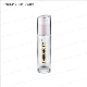  10ml Thin and Tall Transparent Round Shape Cosmetic Bottle Lotion Pump with Clear Cap