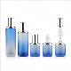 Gradient Blue Glass Lotion Pump for Skincare Cosmetic 40/100/120ml