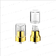  New Design Gold Lotion Pump Transparent Cap Shiny Gold Lotion Pump for Glass Plastic Bottles