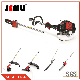  4 in 1 Brush Cutter Grass 52cc Petrol Hedge String Trimmer Gas Powered Chainsaw Pole Saw Included Extension Pole Multifunction Garden Tools for Tree Trimming