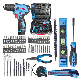  Fixtec Power Tools Power Hand Drill 12V Cordless Drill Combo Kit with 60PCS Accessories