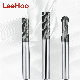  2/4 Flutes HRC70/ HRC65 High-Temperature Super Hard Ball Nose Square Coner Radius Solid Carbide End Milling CNC Cutter for Metal, Moulds, Die with Dark Coating
