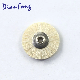 03G22 22mm White Goat Hair Wheel Dental Instrument Brush