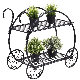  Metal Plant Layer Flower Pot Cart Display Rack