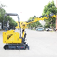  Small-Scale Electric-Mini Toothless Bucket Small Digger Agricultural Micro Excavator with CE Factory Price