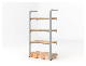 High Quality Display Shelf Wooden Equipment Wall Supermarket Used Shelves Steel Rack manufacturer