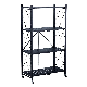  Hot Selling Home Kitchen School Folding Adjustable Rack Storage Shelf Book Shelves for Home Decor