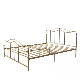  European Light Luxury Simple Style Double Metal Bed