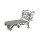 Heavy Duty Five Wheels Warehouse Transport Trolley with Metal Board manufacturer