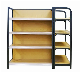  Hot Sale Customized Wooden and Metal Supermarket Shelves Shop Display Rack