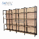 Single Side Wall Supermarket Metal Rack Retail Shop Wood Display Store Shelf manufacturer