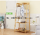 Bamboo Folding Rack Hanging Shelf Clothes Drying Storage Rack manufacturer