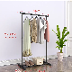  Mobile Stand Hanger Vertical Plastic Folding Drying Clothes Rack Double Pole Cloth Rack
