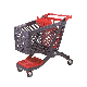  210L Plastic Supermarket Shopping Trolley Cart with Cheap Price
