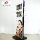 Customized Double-Sided Metal Pegboard Stand with LED