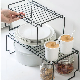  2-Tier Metal Kitchen Counter-Top Accessories Storage Rack