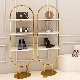  Custom Stainless Steel Cloth Display Stands Women Clothes Display Racks Metal Shoe Rack