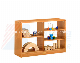  Preschool and Kindergarten Child Bookshelf and Bookcase, Playroom Furniture Kids Toy Storage Shelf and Stand, Living Room Wardrobe, Wooden Display Rack