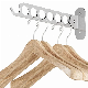  Metal Stainless Steel Clothes Rack, Wall Mounted Closet Organizers and Storage for Wardrobe, 14.5