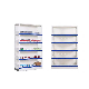 Multilayer Design Pharmacy Display Cabinets Shelf Medicine Showcase Glass Display Racks
