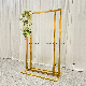  Cheap Hotel Events Furniture Decor Gold Stainless Steel Wedding Backdrop Advertising Display Rack
