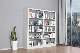  Double-Sided Adjustable Metal Book Shelf Display Rack for Library and Archives Rooms