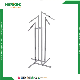 Four Way Movable Cloting Garment Display Rack with Straight Arm