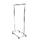 Metal Chrome Adjustable Rolling Garment Display Rack