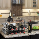  Modern Countertop Glass Holder Storage Furniture Bottle Organizer Display Cabinet Wine Racks