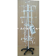 Four Faces Steel Stand Floor Rotary Frames Display Rack (PHY2036)