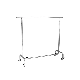  High Quality Clothing Display Racks Metal Chrome Adjustable Garment Rack