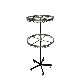  Durable Round Garment Stand 2 Layer Clothes Clothing Display Rack