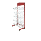 Wholesale Single-Sided Hanging Net Display Rack with Four Wheels