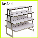  Factory Price High Quality Four Layer Stainless Steel White Metal Display Stands