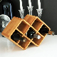  7 Bottles Wine Rack, Nature Bamboo Wine Display Rack, Tabletop Wine Rack, Countertop Free Standing Wine Storage Shelf