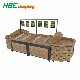 Double Sides Wooden Island Fruit Vegetable Display Rack
