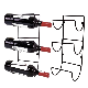  Wine Storage Display Holder Wall Decor Kitchen Storage Rack Wall Mounted Wine Rack