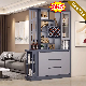  Wooden Living Room Furniture Wine Shoe Display Rack Display Cabinet Wood Bulk Shelf Snack Shelf