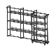  Surpermarket Metal Slide Storage Cans Bottles Chips Display Rack