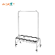  Shelves in Fitting Room Mobile Multifunctional Storage Rack Bedroom Rack with Basket