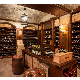  Wooden Display Gondola for Wine Shelf Rack Gondola Wine Shelving Racks Supermarket Shelf Red Wine Store for Retail Store